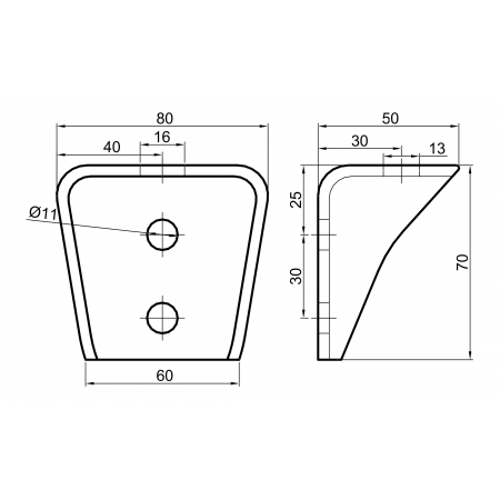 UCHWYT MOCOWANIA RAMY KONSOLA SKRZYNI ZABUDOWY